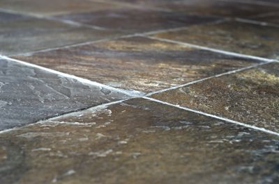 Slate Tile Floor Repair detail